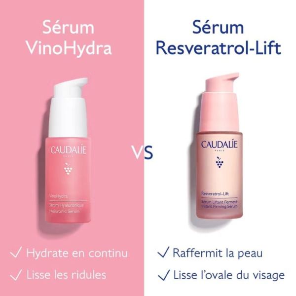 Caudalie VinoHydra Sérum à l'Acide Hyaluronique 30 ml - Hydratation continue