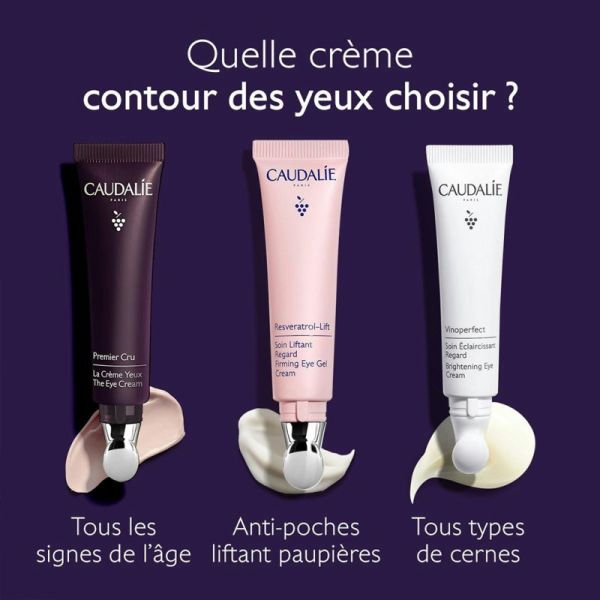 Caudalie Premier Cru La Crème Yeux 15ml – Anti-âge global et éclat du regard