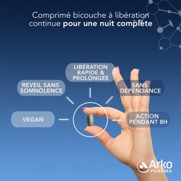 Arkopharma Arkorelax Sommeil Fort 8H 15 comprimés