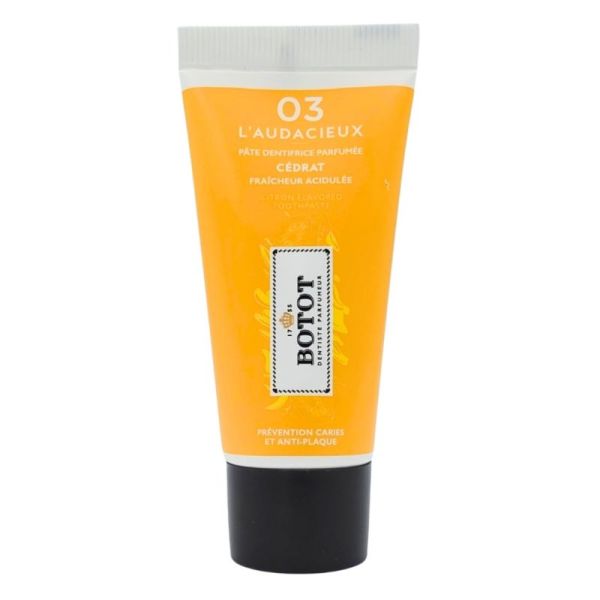 Botot 03 L'Audacieux Pâte dentifrice parfumée 25 ml - Cédrat, prévention caries et anti-plaque
