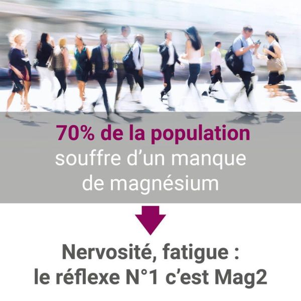 Mag2 Stick Complément Alimentaire 30 Sticks - Réduction de la fatigue et fonctionnement normal du système nerveux