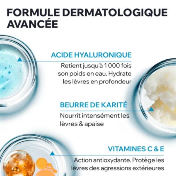 Uriage Stick Lèvres Hydratant Lot de 2x4g - Nourrit, répare et protège les lèvres sèches