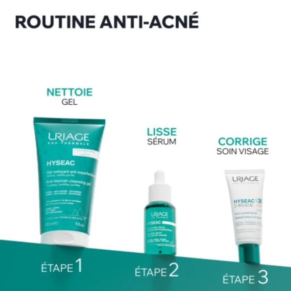 Uriage Hyséac 3-Régul Soin Global Teinté SPF30 40 ml - Soin anti-imperfections teinté unifiant et protecteur