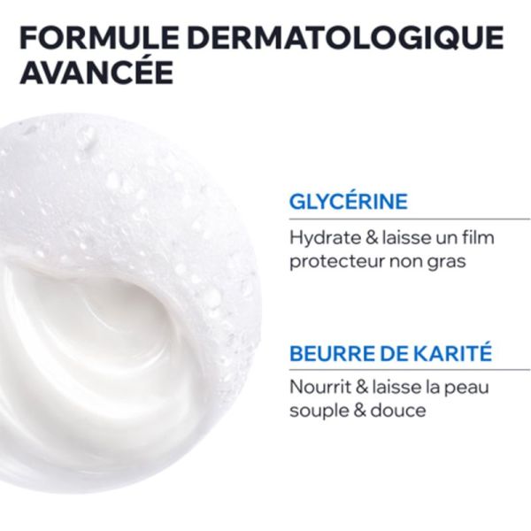 Uriage DERM-PHY Crème Lavante Dermatologique 200ml – Nettoyant nourrissant visage, corps et cheveux