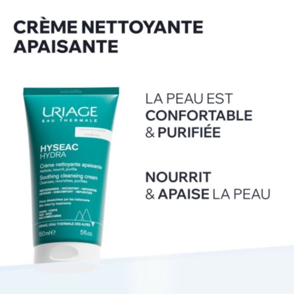 Uriage Hyseac Hydra Crème Nettoyante Apaisante 150 ml – purifie et apaise les peaux acnéiques