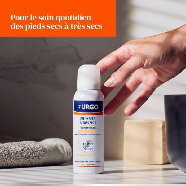 URGO Filmomousse Crème Mousse Nourrissante Pieds Secs - 125ml