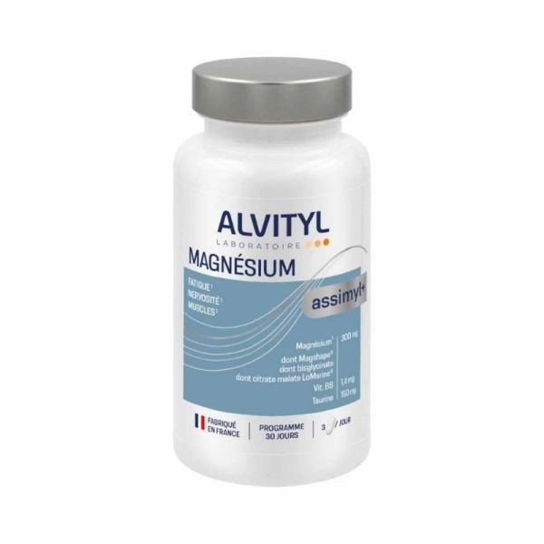 Alvityl Assimyl+ Magnésium Fatigue et Nervosité 90 comprimés - Réduction de la fatigue et soutien du système nerveux