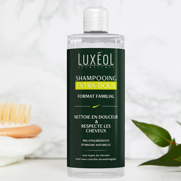 Luxéol Shampooing Extra Doux - 400ml - Nettoyage et hydratation pour toute la famille