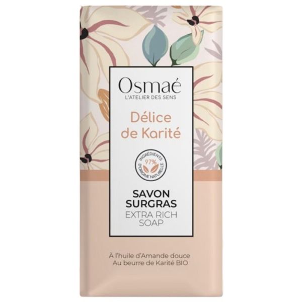 Osmaé Savon Surgras Délice de Karité 100g – Nettoyant et protecteur