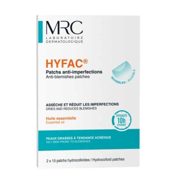 HYFAC Patchs Anti-Imperfections 2X15 patchs - Assèche et réduit localement les boutons
