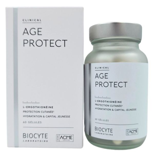 Biocyte Clinical Age Protect 60 gélules - Hydratation, fermeté et protection antioxydante