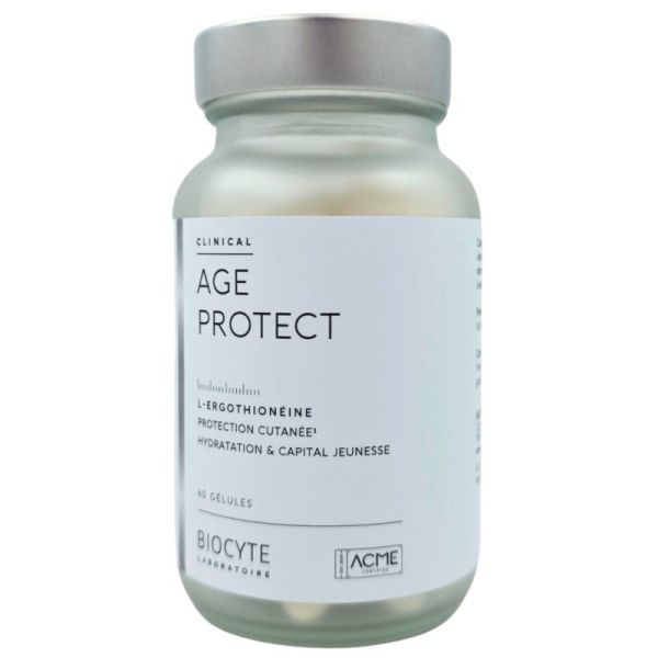 Biocyte Clinical Age Protect 60 gélules - Hydratation, fermeté et protection antioxydante