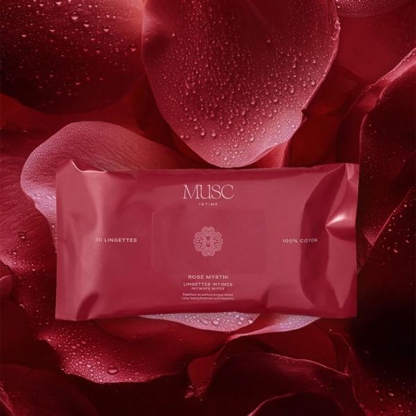 Musc Intime Rose Mystik Lingettes Intimes x30 – Fraîcheur intime