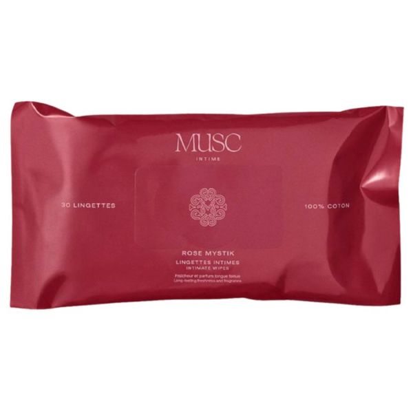 Musc Intime Rose Mystik Lingettes Intimes x30 – Fraîcheur intime