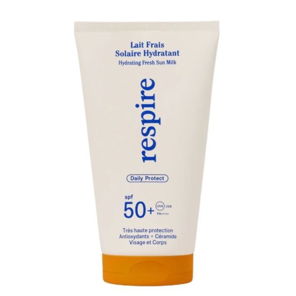 Respire Lait Frais Solaire Hydratant SPF50+ 150ml – protection solaire haute hydratation