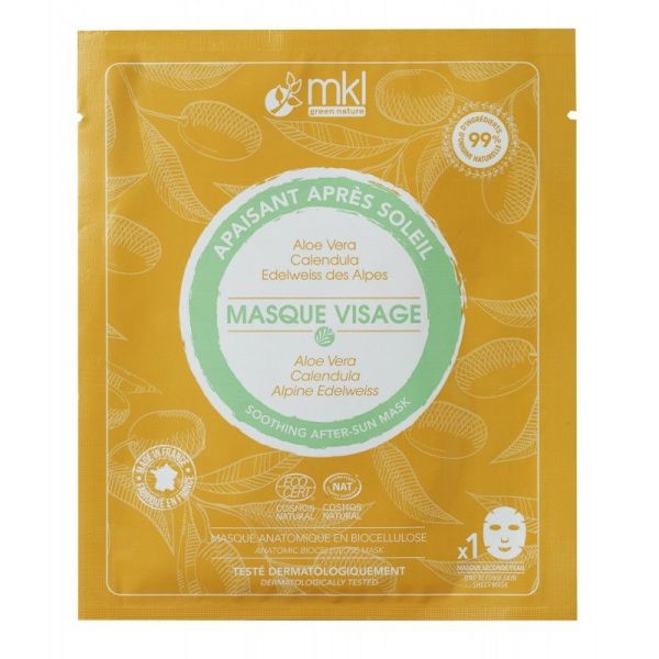 MKL Green Nature Masque Visage Apaisant - 1 unité