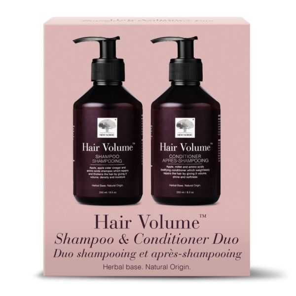 New Nordic Duo Hair Volume Shampooing et Après-Shampooing - Volume, densité et brillance des cheveux