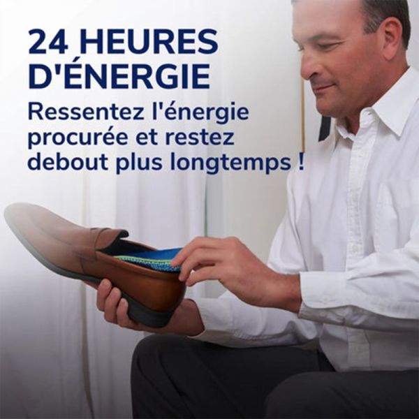 Scholl 24H Énergie Semelles Multi-Usages Taille 35-40 1 Paire – Amorti et dynamisme