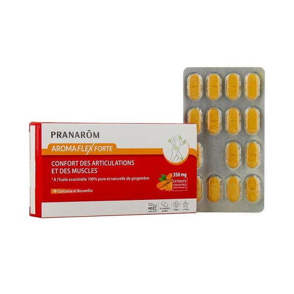 Pranarôm Aromaflex Forte - Confort des Articulations et des Muscles - 30 comprimés