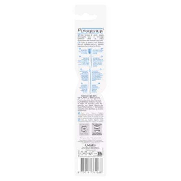 Parogencyl Brosse à dents Soin Gencives Souple 0,20mm 1 pièce - Brossage quotidien doux et précis respectueux des dents et des gencives
