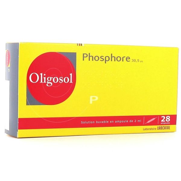 Oligosol phosphore 25 ampoules