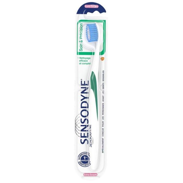 Sansodyne Brosse à Dents Soin & Précision - Extra-Souple