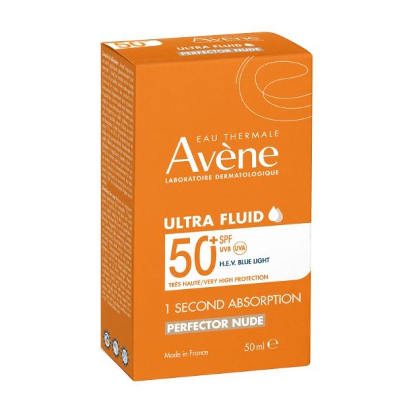 Avène Solaire Ultra Fluid Perfecteur SPF50+ - 50ml - Protection et correction du teint