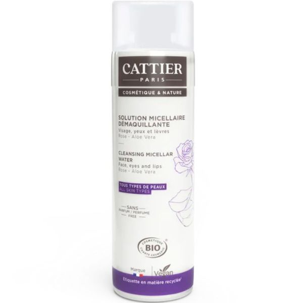 Cattier Perle d'Eau Solution Micellaire Démaquillante Bio 300ml – Pureté et douceur