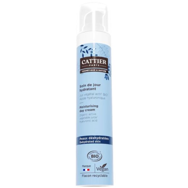 Cattier Soin De Jour Hydratant Peaux Déshydratées Bio 50ml – Éclat et rebond