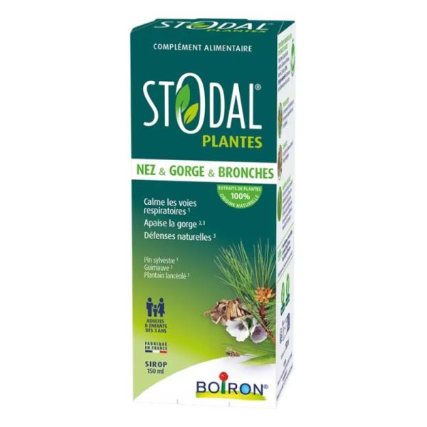 Boiron Stodal Plantes Sirop Nez & Gorge & Bronches - 150ml