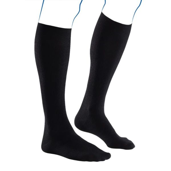 Thuasne Venoflex Fast Coton Chaussettes de Contention Homme Classe 3 Long – Fibre naturelle et confort