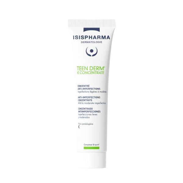 IsisPharma Teen Derm K Concentrate Concentré Anti-Imperfections Peaux Grasses à Imperfections - 30ml