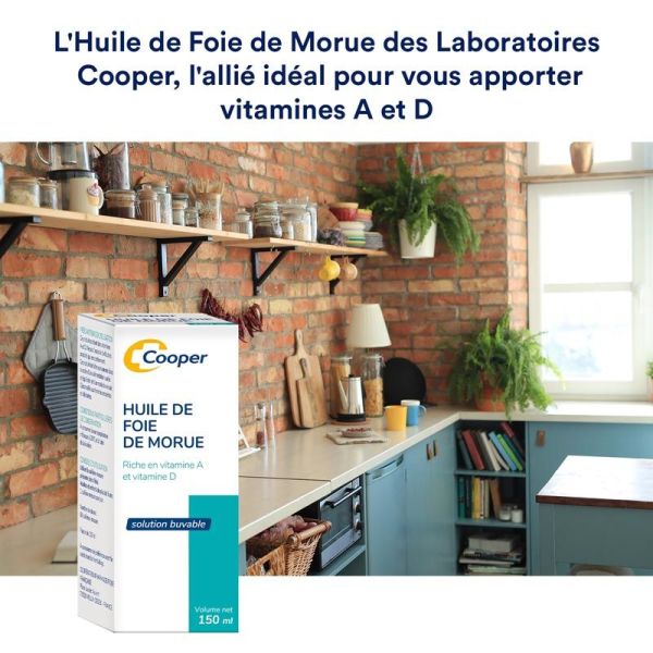 Cooper Huile de Foie de Morue 150 ml - Solution Buvable
