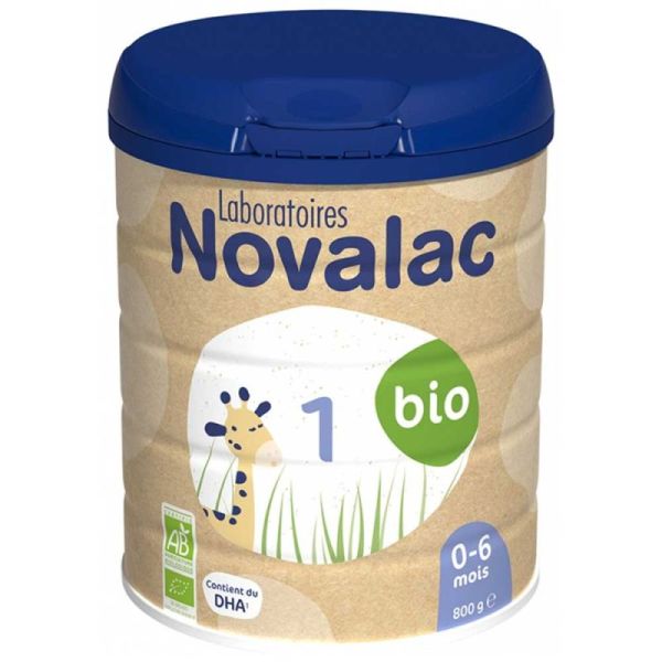 Novalac Bio 1 - Lait en poudre bio 0‑6 mois pour nourrisson, croissance et digestion optimales