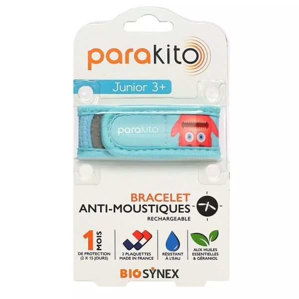 Parakito Bracelet Anti-Moustiques Junior Monstre + 2 Recharges