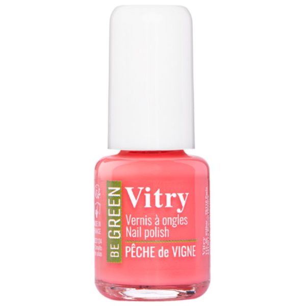 Vitry Be Green Vernis à Ongles - 6 ml - Couleur : Pêche de Vigne - Vernis vegan, naturel et innovant