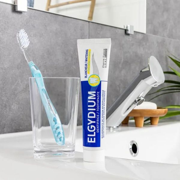 Elgydium Blancheur Dentifrice Citron 2x75ml – Dentifrice éclat et fraîcheur