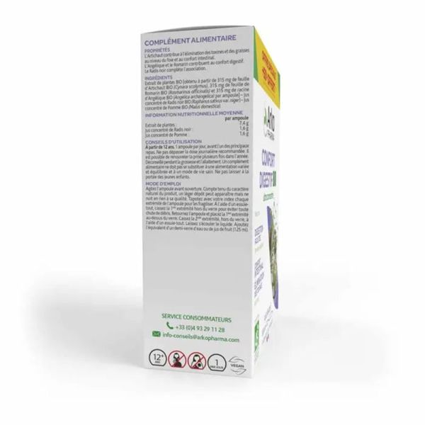Arkopharma Arkofluides Confort Digestif Bio 20 ampoules + 10 Offertes