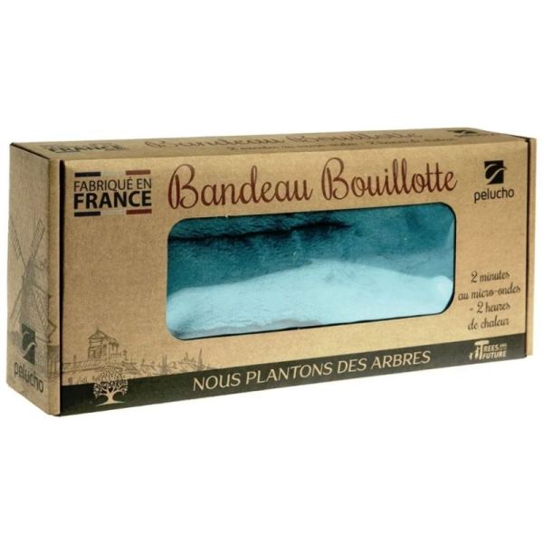 Pelucho Bouillotte Tour de Cou à la Lavande Bandeau - Soulage les tensions musculaires et libère du stress Coloris aléatoire