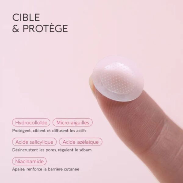 Biocyte Active Pimple Patchs X9 - Correcteur ciblé anti-imperfections et boutons aux actifs purifiants