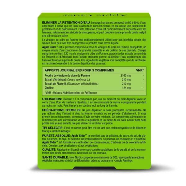 New Nordic Apple Cider 60 Comprimés - Favorise la perte de poids et affine la silhouette