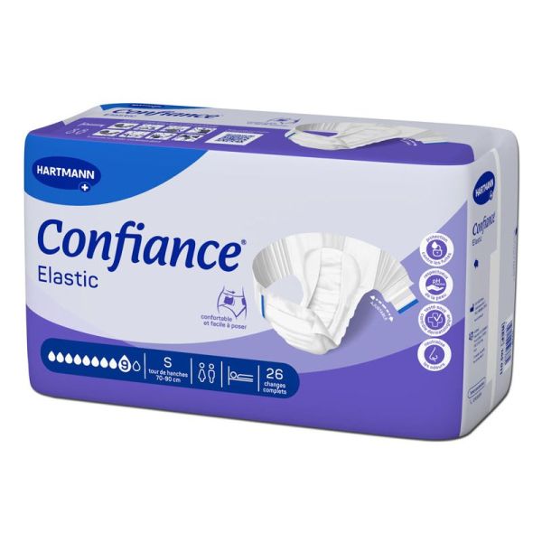 Hartmann Confiance Elastic Changes complets Taille S 9 Gouttes - 26 changes complets