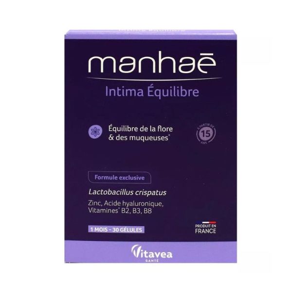 Nutrisanté Manhaé Intima Équilibre - 30 gélules