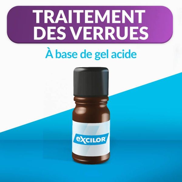 Excilor Traitement des Verrues Gel Acide - 4 ml -  Élimine les verrues, nouvelle peau saine