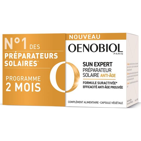 Oenobiol Sun Expert Préparateur solaire Anti-âge - Lot de 2 x 30 Capsules