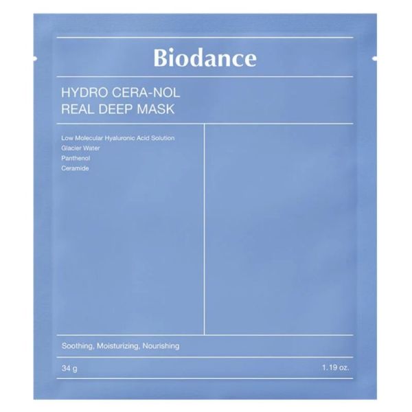 Biodance Hydro Cera-nol Real Deep Mask 1 unité - Masque de nuit hydrogel ultra-apaisant et réparateur