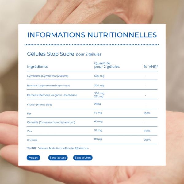 Owari Stop Sucres Anti Sucres et Grignotage 30 gélules – Équilibre glycémique