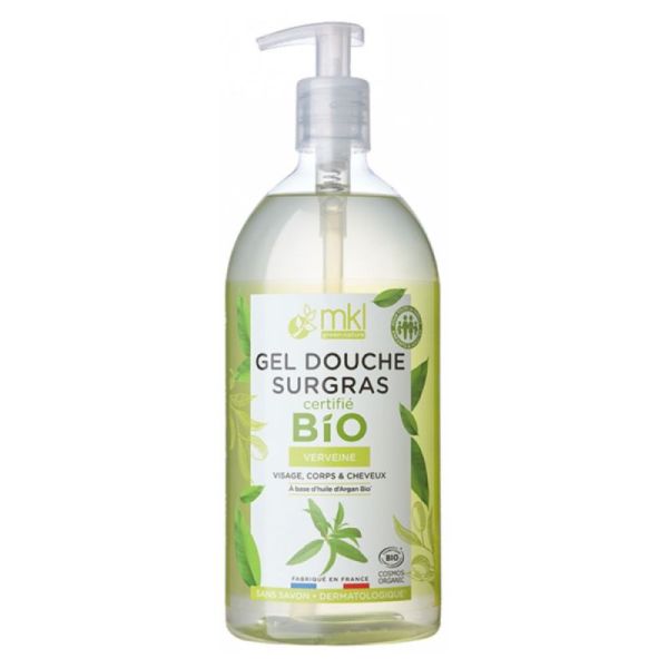 MKL Green Nature Gel Douche Surgras Verveine Bio 1litre