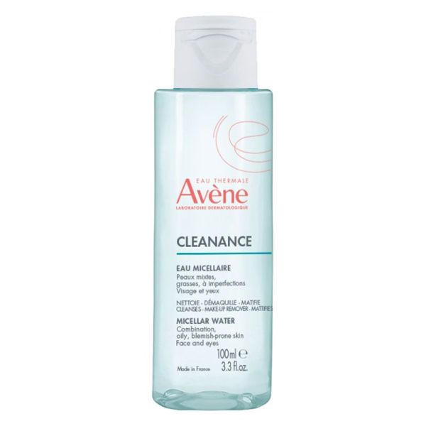 Avène Cleanance Eau Micellaire - Peaux Mixtes à Grasses à Tendance Acnéique - 100 ml