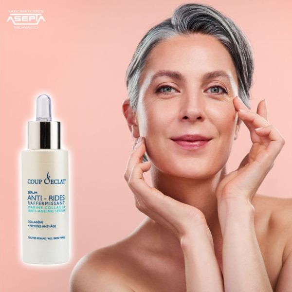 Coup d'Éclat Sérum Collagène+ Marin Anti-Âge 30 ml – Cure anti-âge raffermissante intensive